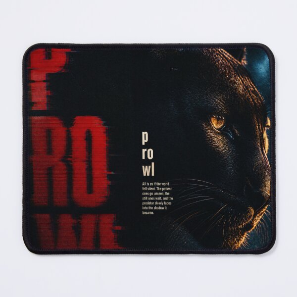 Item preview, Prowl Black Panther Editorial Brutalist Art Print — Moody Magazine Aesthetic Wall Art Mindset Quote Print designed and sold by Notecrea.