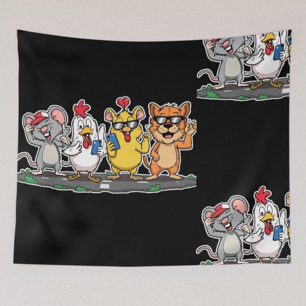 Item preview, Funny Cartoon Trio Tech Friends Squad designed and sold by bhadxogshopping.