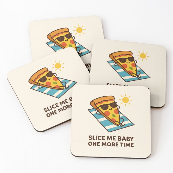 Item preview, Slice Me Baby One More Time – Funny Pizza Pun Summer Design for Food Lovers, T-Shirts, Stickers & Beach Vibes designed and sold by Creative_Canvas.