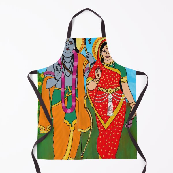 Item preview, Sita Ram Divine Design – Hindu Sacred Couple Spiritual Artwork designed and sold by Harshit_Digital_Arts.
