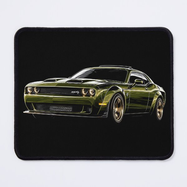 Item preview, 2023 Challenger SRT Hellcat – Green Widebody Modern Muscle Car Art designed and sold by Stinky Lincy's Apparel Company.