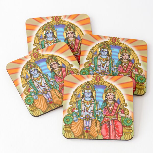Item preview, Ram Sita Spiritual Artwork – Hindu Devotional Love Illustration designed and sold by Harshit_Digital_Arts.