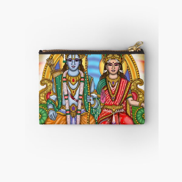 Item preview, Ram Sita Spiritual Artwork – Hindu Devotional Love Illustration designed and sold by Harshit_Digital_Arts.