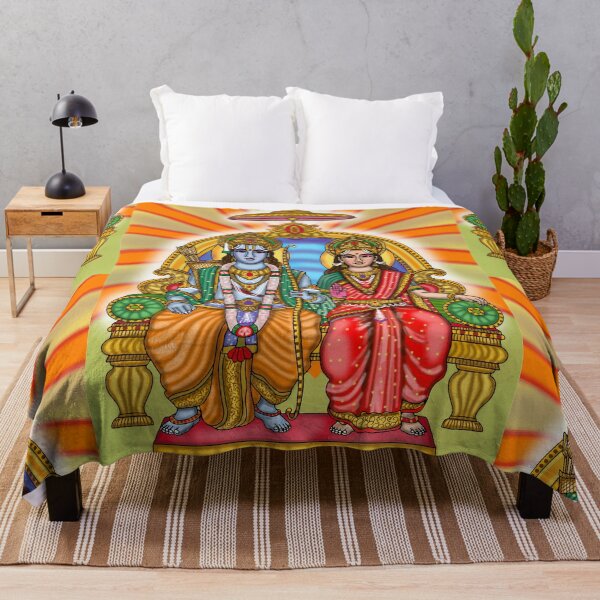 Item preview, Ram Sita Spiritual Artwork – Hindu Devotional Love Illustration designed and sold by Harshit_Digital_Arts.