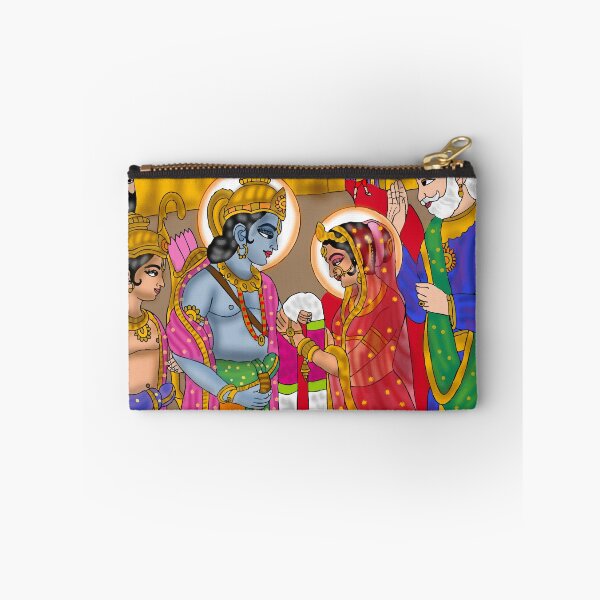 Item preview, Sita Ram Mythological Design – Hindu Divine Couple Art Illustration designed and sold by Harshit_Digital_Arts.