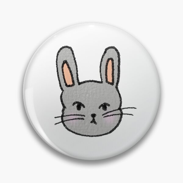 Item preview, Grey Cute Easter Bunny Sticker  designed and sold by Simbastudio.