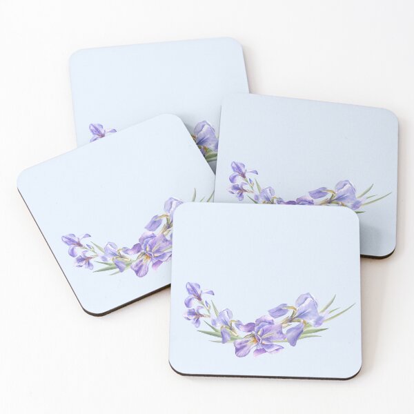 Item preview, Beautiful Watercolor Irises designed and sold by Flowersforbear.