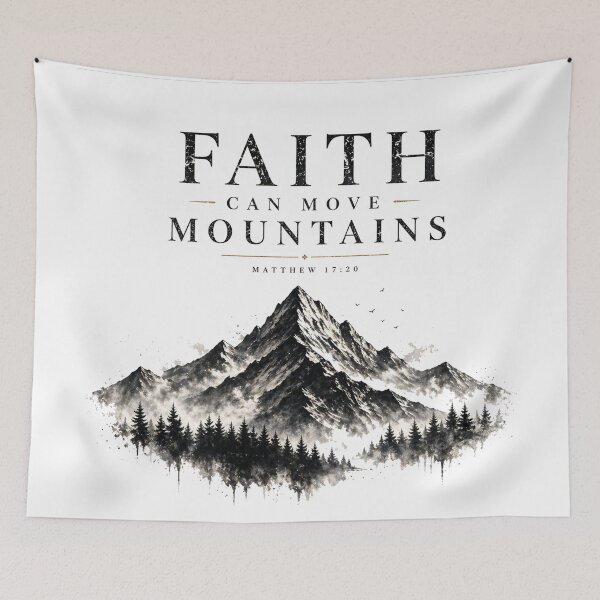 Item preview, Faith Moves Mountains designed and sold by 3DarkHeaven.