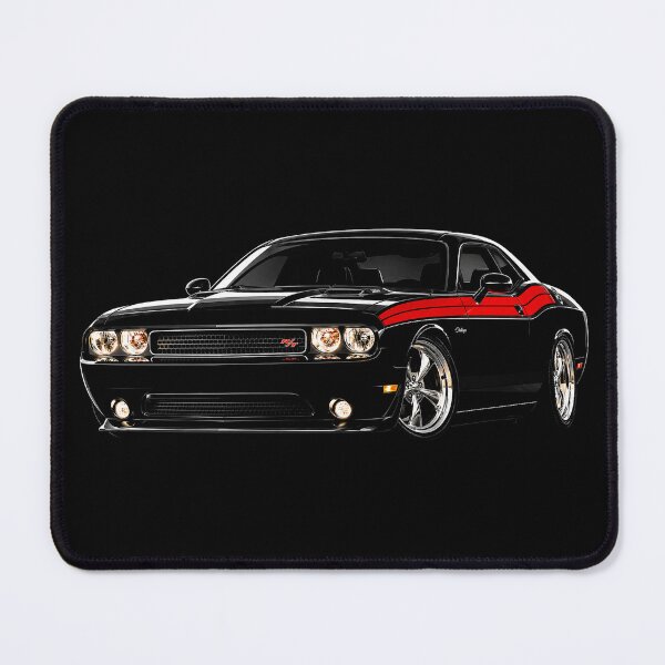 Item preview, Challenger R/T Black & Red Stripe Muscle Car Art designed and sold by Stinky Lincy's Apparel Company.