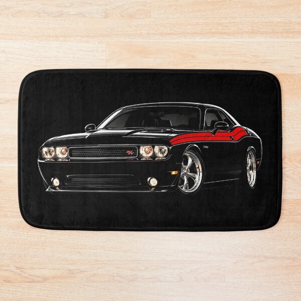 Item preview, Challenger R/T Black & Red Stripe Muscle Car Art designed and sold by Stinky Lincy's Apparel Company.