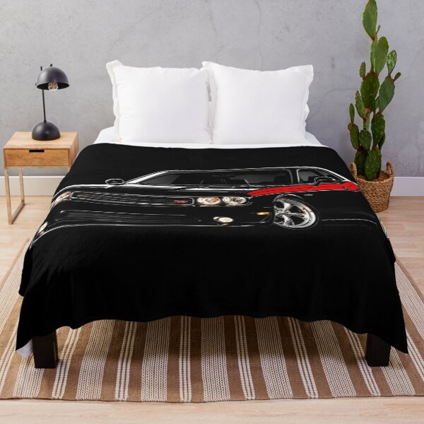 Item preview, Challenger R/T Black & Red Stripe Muscle Car Art designed and sold by Stinky Lincy's Apparel Company.