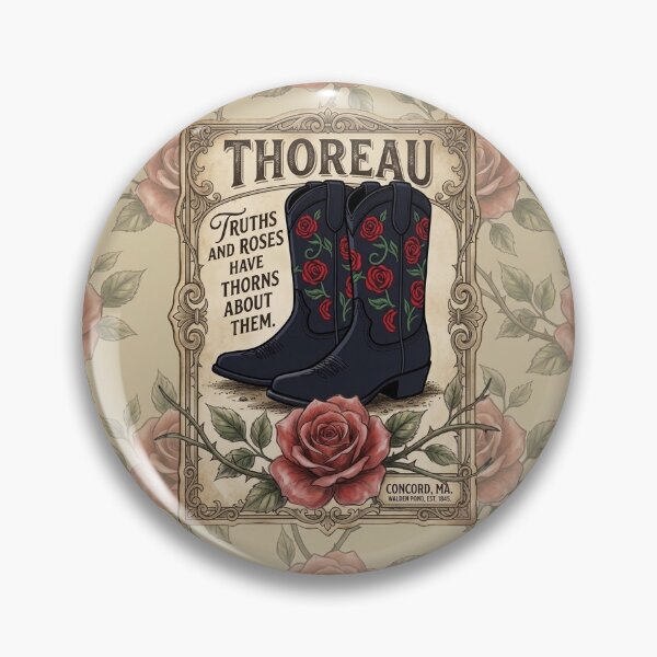 Item preview, THOREAU: The Walden Rose Series (Seamless Edition with Boots) designed and sold by fruitfuLIFEstudio.