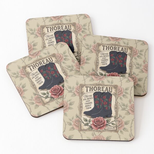 Item preview, THOREAU: The Walden Rose Series (Seamless Edition with Boots) designed and sold by fruitfuLIFEstudio.