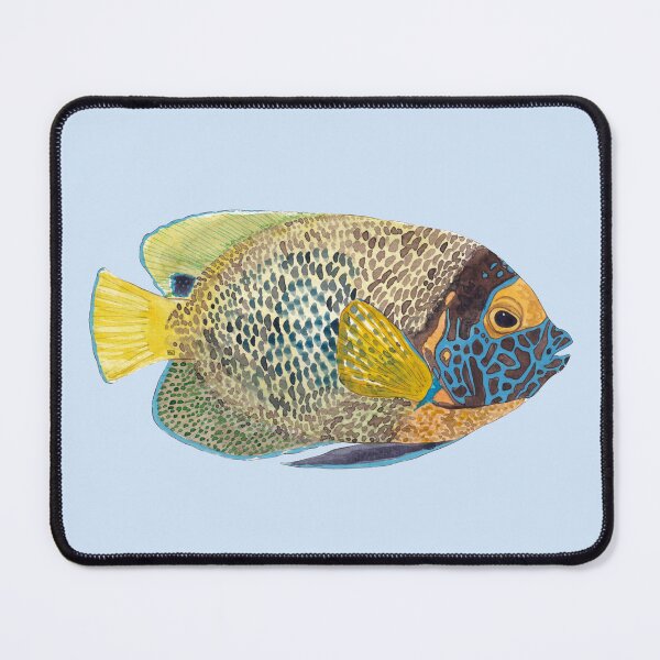 Item preview, BLUEFACE/YELLOWFACE ANGELFISH-Pomacanthus xanthometopon designed and sold by BEATRIZ ABAITUA.