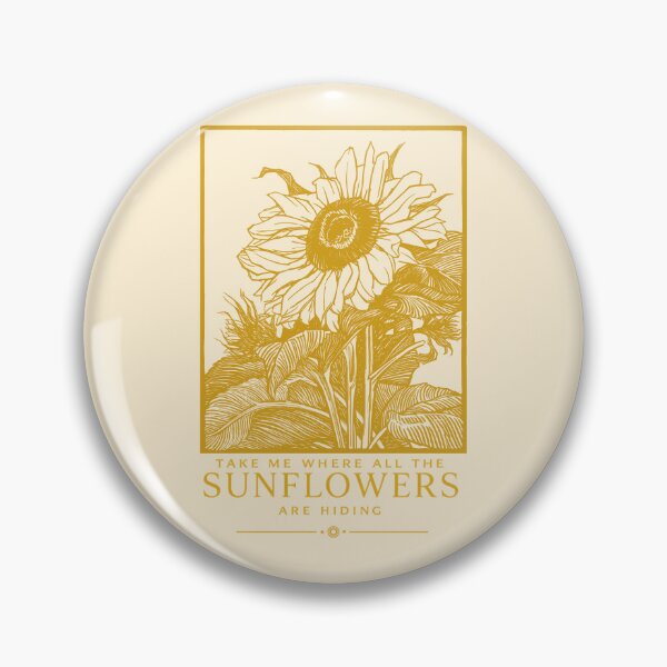 Item preview, Golden Sunflowers Vintage Lyric Inspired Design designed and sold by smeraldosecrets.