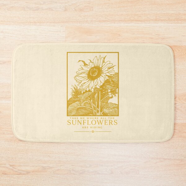 Item preview, Golden Sunflowers Vintage Lyric Inspired Design designed and sold by smeraldosecrets.