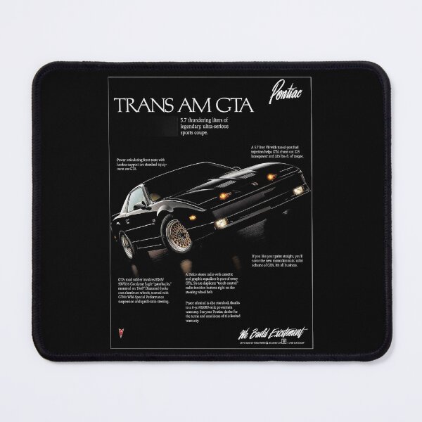 Item preview, Pontiac Trans Am GTA – Black 80s Performance Coupe Poster Art designed and sold by Stinky Lincy's Apparel Company.