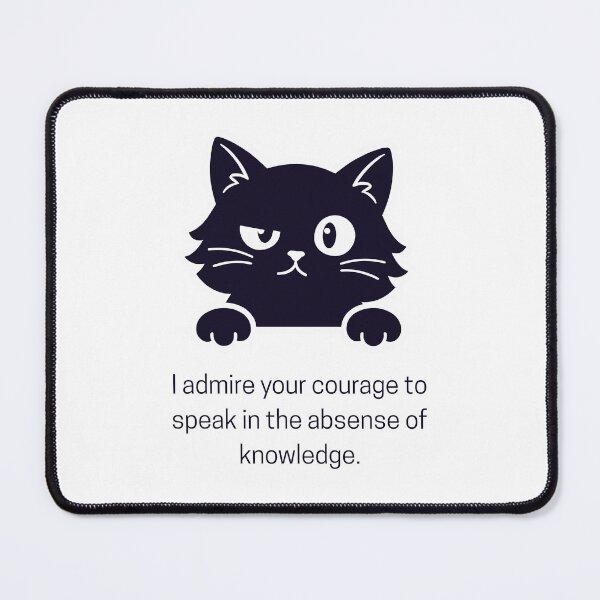 Item preview, Cute Sarcastic Cat  designed and sold by ValsCrazyCats.