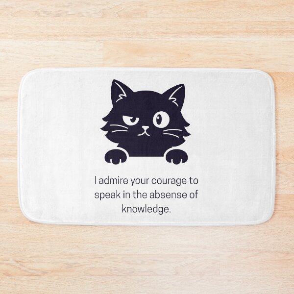 Item preview, Cute Sarcastic Cat  designed and sold by ValsCrazyCats.