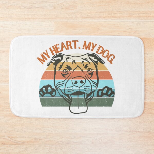 Item preview, Retro My Heart My Dog Pitbull Vintage Sunset designed and sold by VibranPalette.