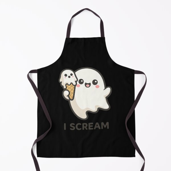 Item preview, I Scream — Cute Ghost Ice Cream Pun designed and sold by Dream Machine.
