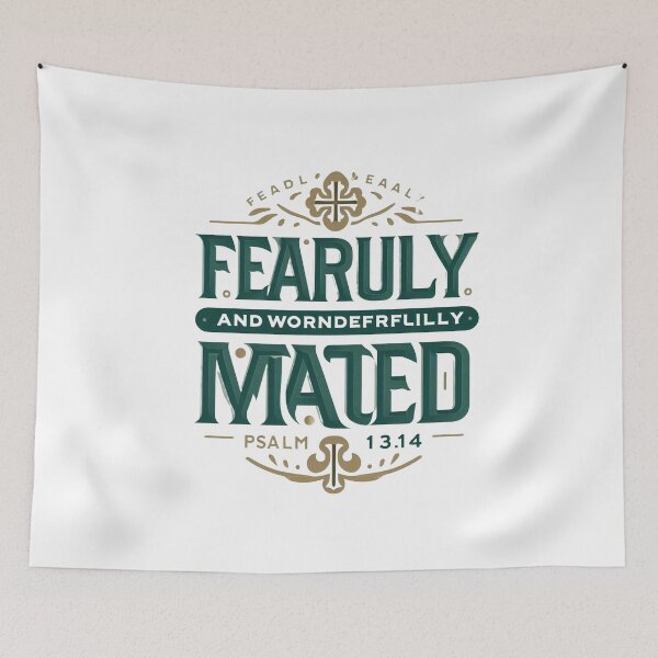 Item preview, Fearfully And Wonderfully Made Christian T-Shirt | Psalm 139:14 Faith Gift designed and sold by EvolusionPro.