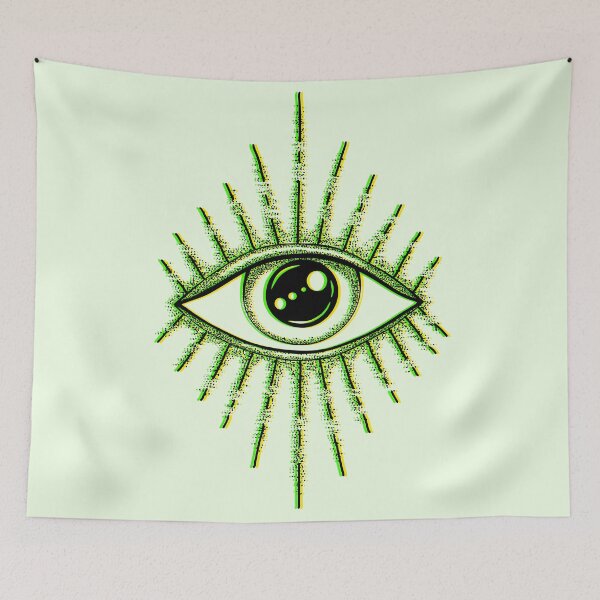 Item preview, Neon Third Eye Radiating Design designed and sold by Vileprint.