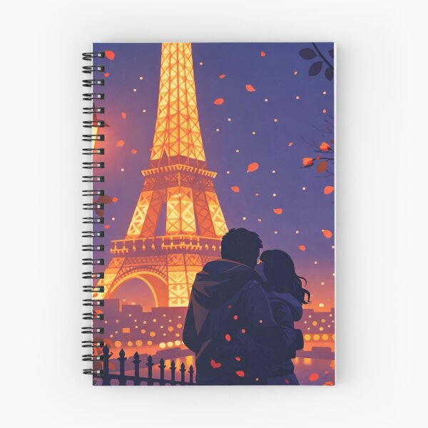 Item preview, Romantic Paris Night Eiffel Couple designed and sold by Creative_Canvas.