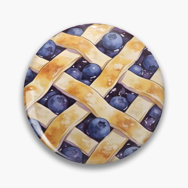 Item preview, National Blueberry Pie Day Watercolor Painting Dessert Art designed and sold by GymTanLaundry.