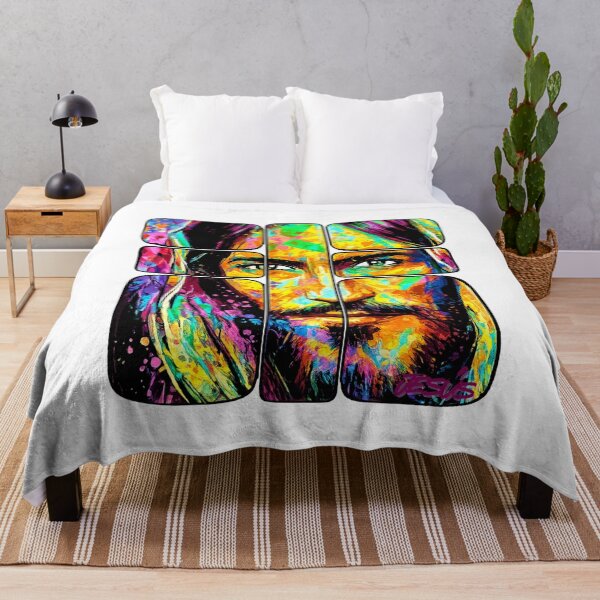 Item preview, Vibrant Abstract Jesus Mosaic Portrait designed and sold by Emmafeystilo.