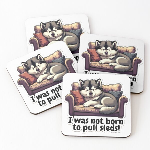 Item preview, Malamute I was not born to pull sleds! designed and sold by Kirrindy Designs.