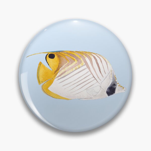 Item preview, THREADFIN BUTTERFLYFISH-Chaetodon auriga designed and sold by BEATRIZ ABAITUA.