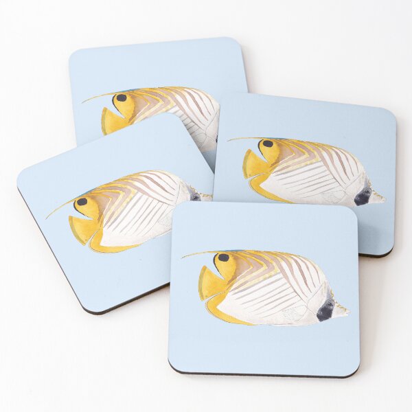 Item preview, THREADFIN BUTTERFLYFISH-Chaetodon auriga designed and sold by BEATRIZ ABAITUA.
