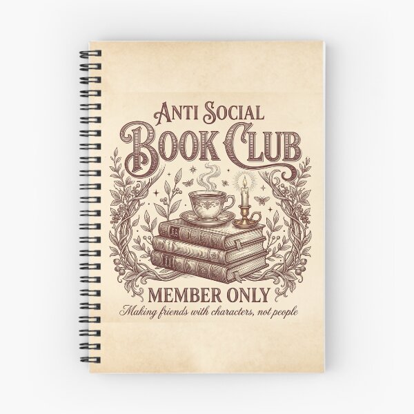 Item preview, Antisocial Book Club!! - Anti Social Book Club Member Only - Book Lovers Club - Antisocial Reading Member only designed and sold by SoffyLee586.