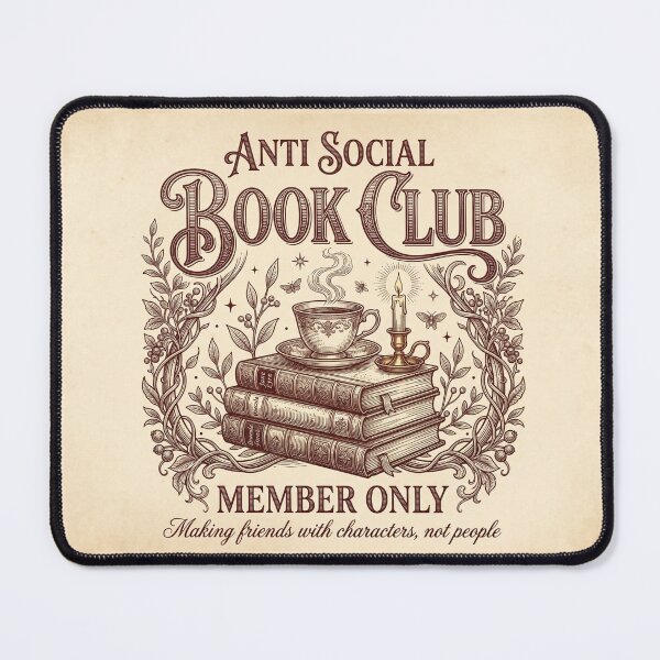 Item preview, Antisocial Book Club!! - Anti Social Book Club Member Only - Book Lovers Club - Antisocial Reading Member only designed and sold by SoffyLee586.