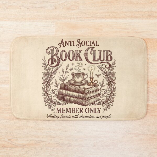 Item preview, Antisocial Book Club!! - Anti Social Book Club Member Only - Book Lovers Club - Antisocial Reading Member only designed and sold by SoffyLee586.
