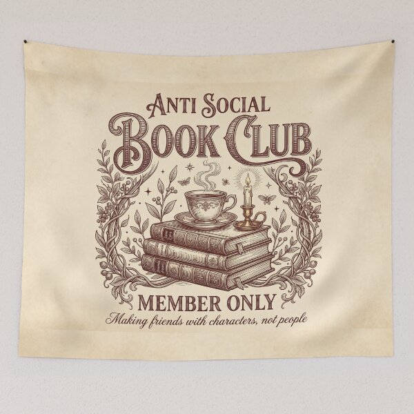Item preview, Antisocial Book Club!! - Anti Social Book Club Member Only - Book Lovers Club - Antisocial Reading Member only designed and sold by SoffyLee586.