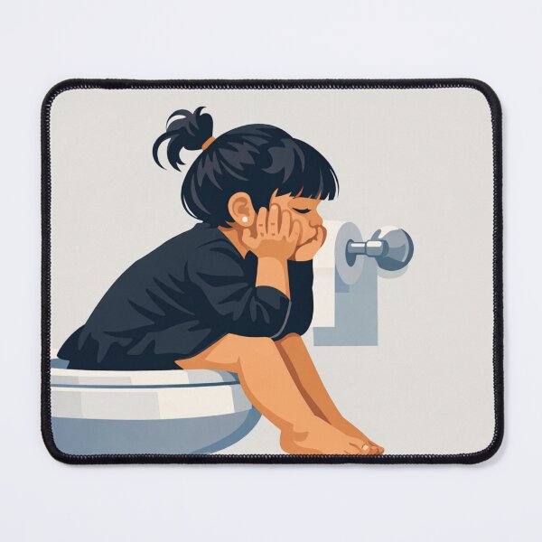 Item preview, Overthinking Stuck Mind Minimal Silhouette designed and sold by Creative_Canvas.