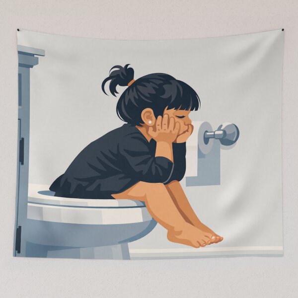 Item preview, Overthinking Stuck Mind Minimal Silhouette designed and sold by Creative_Canvas.