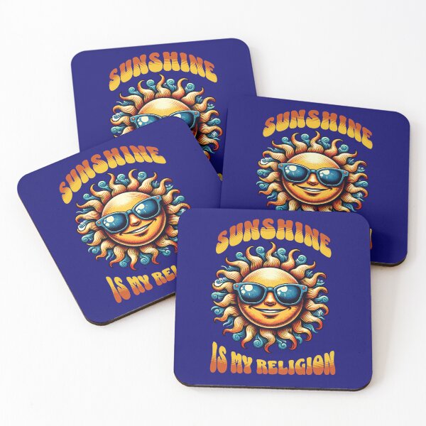 Item preview, Retro 70s Sunshine Is My Religion Vintage Sun Graphic T-Shirt designed and sold by Swanny's Custom T-shirt and Gift Designs.