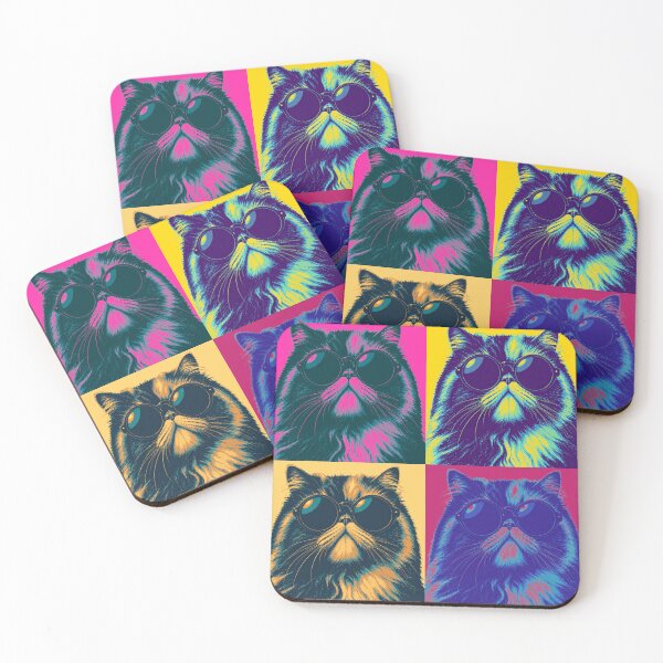 Item preview, Princess Donut - Neon Pop Art Cat Portrait (Warhol Style) designed and sold by NewAchievement.