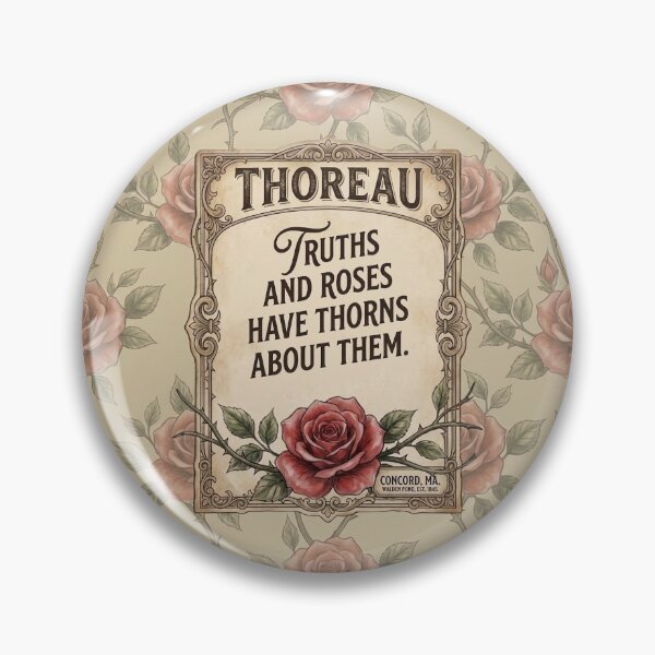 Item preview, THOREAU: The Walden Rose Series (Literary Seamless Edition) designed and sold by fruitfuLIFEstudio.