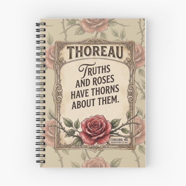 Item preview, THOREAU: The Walden Rose Series (Literary Seamless Edition) designed and sold by fruitfuLIFEstudio.