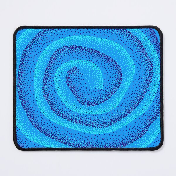Item preview, Abstract Blue Spiral Swirl Pattern designed and sold by Vintagemashup.