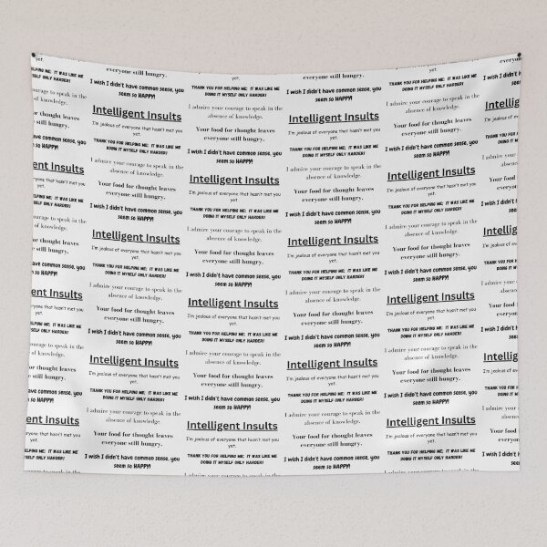 Item preview, Intelligent Insults designed and sold by ValsCrazyCats.