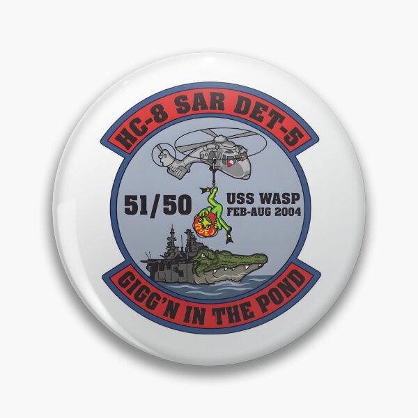 Item preview, US Navy HC-8 SAR Detachment 5 USS Wasp 2004 Deployment Patch designed and sold by CharlieDesings.