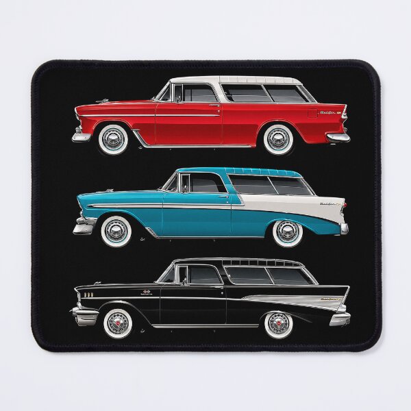 Item preview, Tri-Five Chevy Nomad Wagons – Classic Chevrolet Wagon Art designed and sold by Stinky Lincy's Apparel Company.