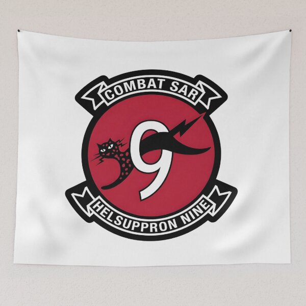Item preview, US Navy HELSUPPRON NINE (HC-9) Combat SAR Black Cat Patch designed and sold by CharlieDesings.