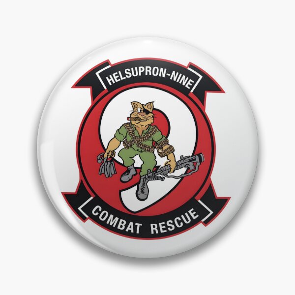 Item preview, US Navy HC-9 HELSUPPRON-NINE Combat Rescue "Warrior Cat" Patch designed and sold by CharlieDesings.