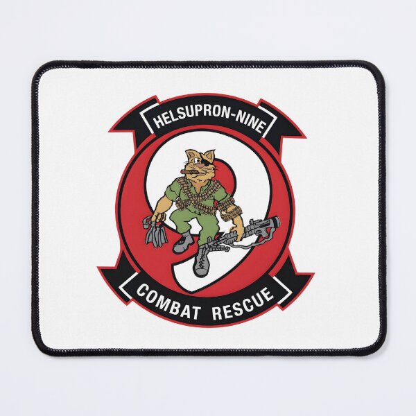 Item preview, US Navy HC-9 HELSUPPRON-NINE Combat Rescue "Warrior Cat" Patch designed and sold by CharlieDesings.